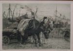 Verkocht.Dingemans.W.J.Dingemans.1873-1925.Paarden voor de kar 1915.